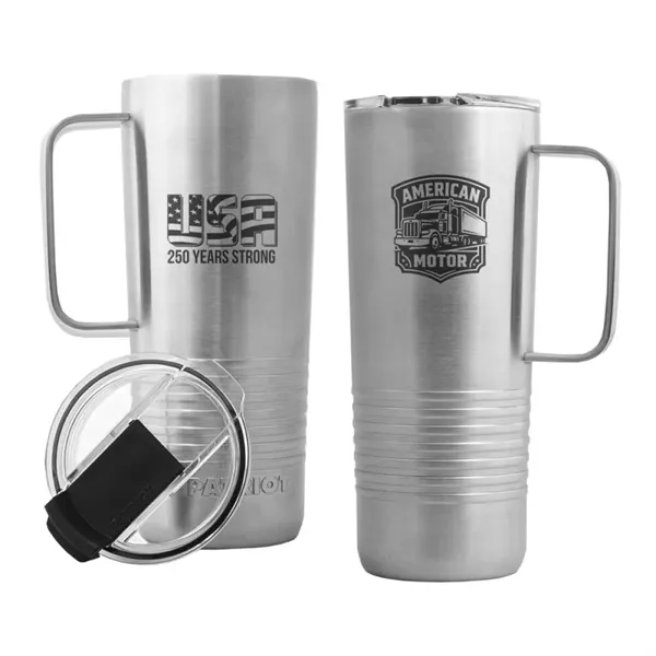 The Patriot 19oz insulated stainless steel mug keeps your favorite drink... from ASI 61005 Hirsch Gift Inc