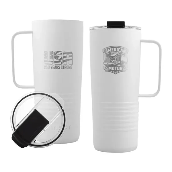 The Patriot 19oz insulated stainless steel mug keeps your favorite drink... from ASI 61005 Hirsch Gift Inc