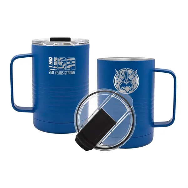 The Patriot 16oz insulated stainless steel mug keeps your favorite drink... from ASI 61005 Hirsch Gift Inc / Patriot