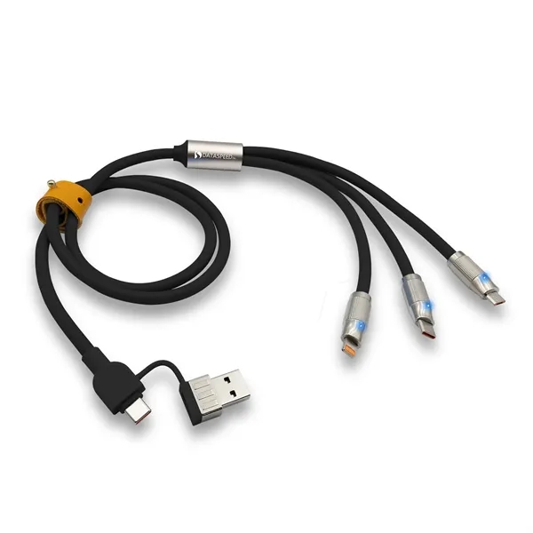 Item #ED118 Heavy Duty 5-in-1 Charging Cable with Interchangeable Tips