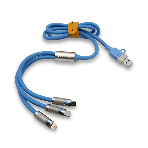 Item #ED118 Heavy Duty 5-in-1 Charging Cable with Interchangeable Tips