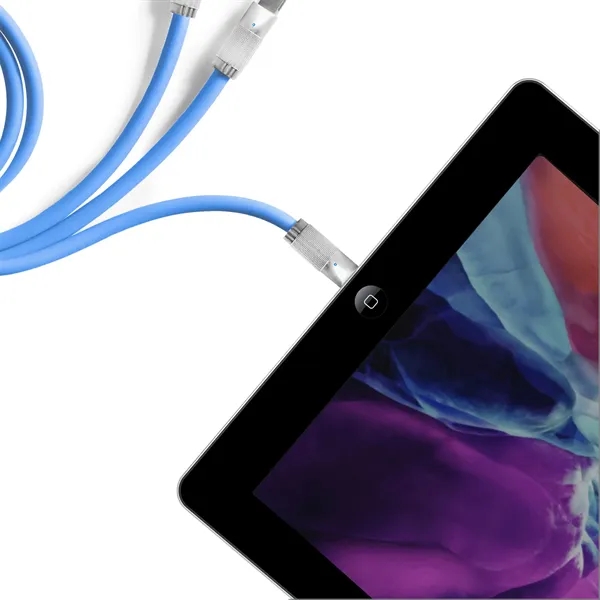 Item #ED118 Heavy Duty 5-in-1 Charging Cable with Interchangeable Tips