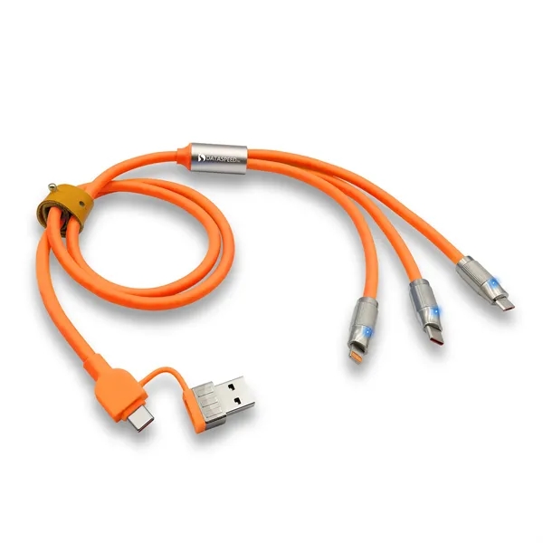 Item #ED118 Heavy Duty 5-in-1 Charging Cable with Interchangeable Tips