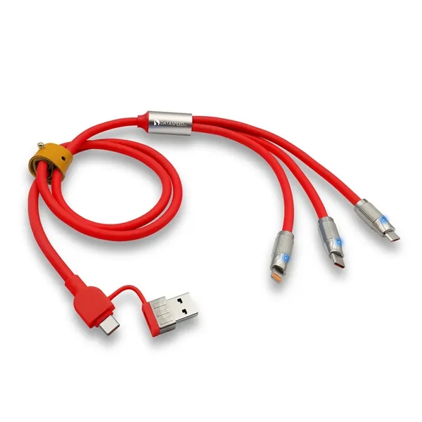 Item #ED118 Heavy Duty 5-in-1 Charging Cable with Interchangeable Tips