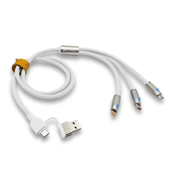 Item #ED118 Heavy Duty 5-in-1 Charging Cable with Interchangeable Tips