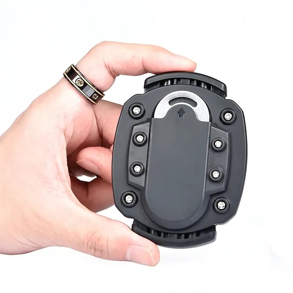 Adjustable handheld manual can and beer bottle opener with clear sticker... from ASI 37218 Athena Promo (tm)