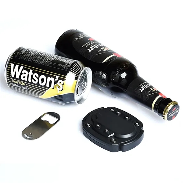 Adjustable handheld manual can and beer bottle opener with clear sticker... from ASI 37218 Athena Promo (tm)