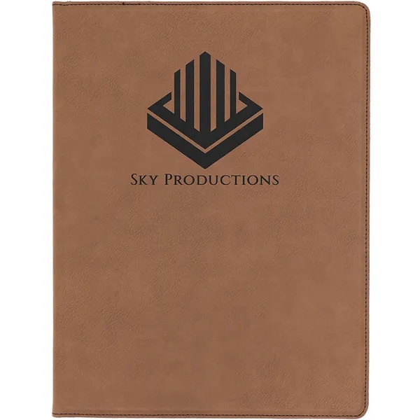 1.5" x 9.5" x 12" portfolio made of dark brown leatherette... from ASI 74601 Calico