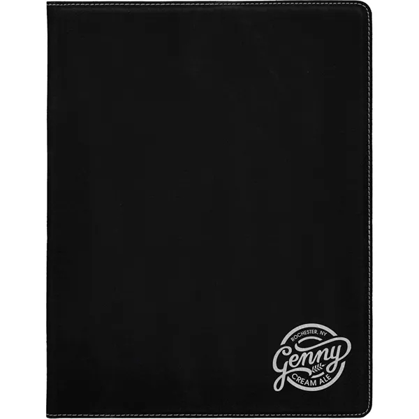 1.5" x 9.5" x 12" portfolio made of black leatherette with... from ASI 74601 Calico
