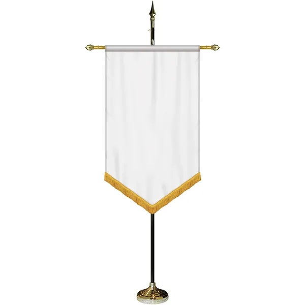 30" x 48" Premium Custom Digitally Printed Gonfalon V-Cut Banner with... from ASI 80228 Quinn