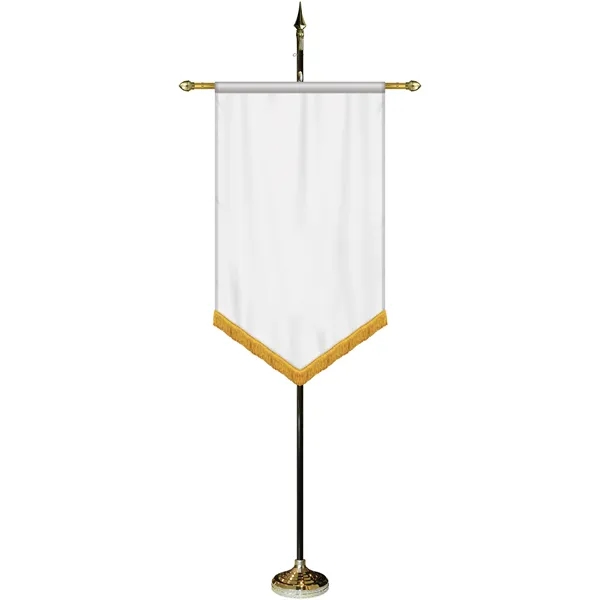 30" x 48" Premium Custom Digitally Printed Gonfalon V-Cut Banner with... from ASI 80228 Quinn