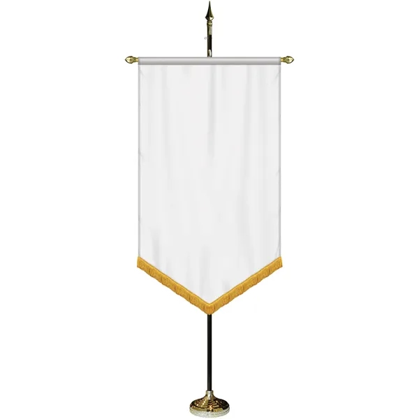 36" x 60" Premium Custom Digitally Printed Gonfalon V-Cut Banner with... from ASI 80228 Quinn