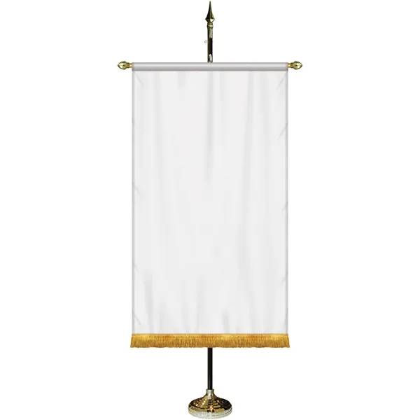 36" x 60" Premium Custom Digitally Printed Gonfalon Straight Cut Banner... from ASI 80228 Quinn