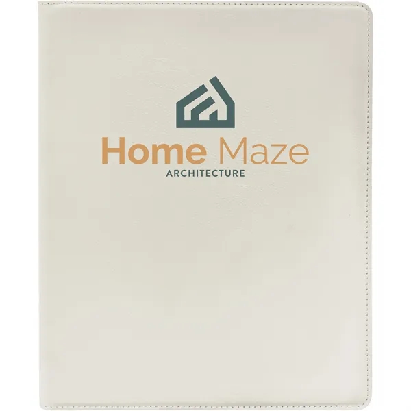 1.5" x 9.5" x 12" red polyurethane leather portfolio with writing... from ASI 74601 Calico