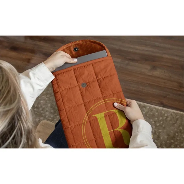 Designed with lightweight quilted padding and a magnetic snap closure, this... from ASI 45657 Pop! Promos