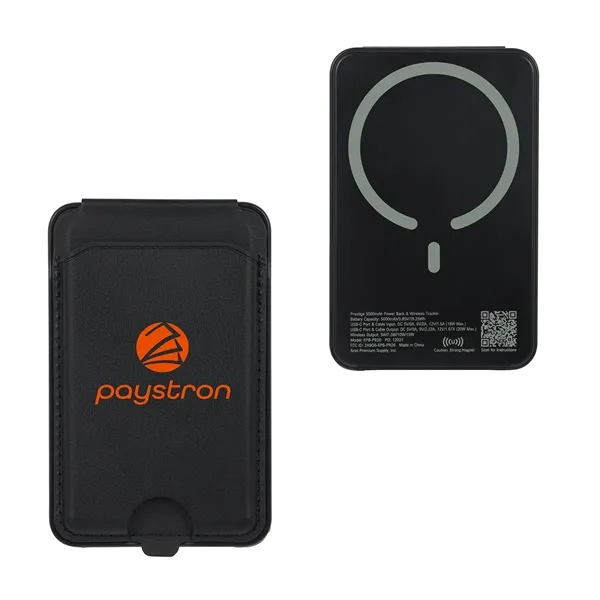5000mAh 20W Magnetic Wireless Power Bank with Card Holder & Find... from ASI 36730 Ariel Premium Supply Inc