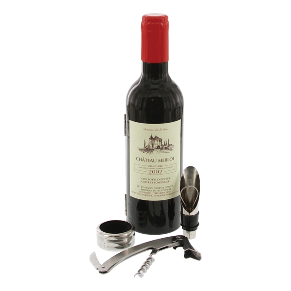 3 Piece "Wine Bottle" Gift Set with magnetic closure... from ASI 31570 Advantage Industries / AdVantage Line®