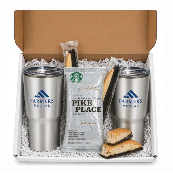 Starbucks Coffee Kit with Set of Stainless Tumblers... from ASI 89971 Stuff A Mug