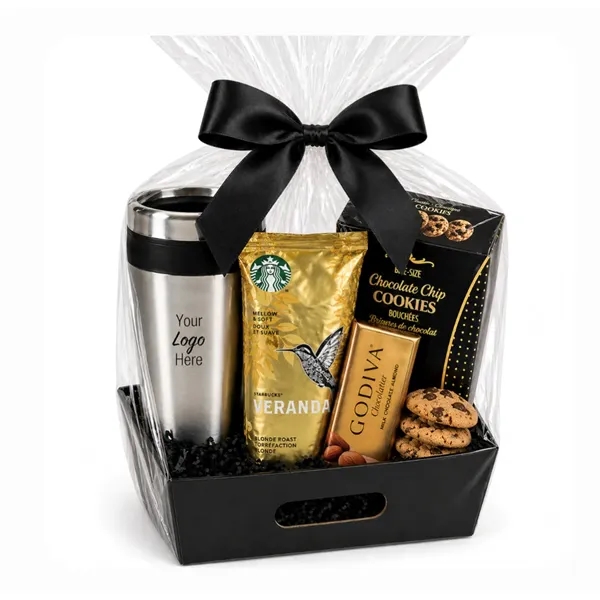 Godiva, Coffee, Cookie and Tumbler Gift Basket... from ASI 89971 Stuff A Mug