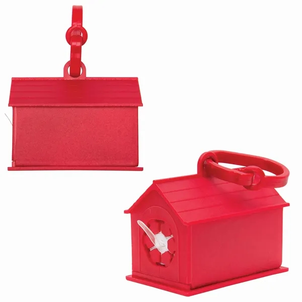 Clean-up bag dispenser shaped like a dog house that includes 10... from ASI 54040 Fey Promo