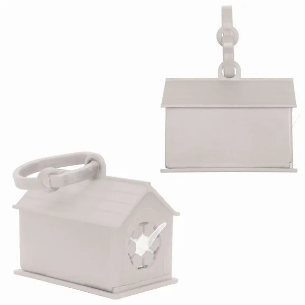Clean-up bag dispenser shaped like a dog house that includes 10... from ASI 54040 Fey Promo
