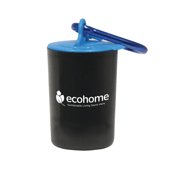 Pet waste bag dispenser with a carabiner attachment and 20 poly... from ASI 54040 Fey Promo