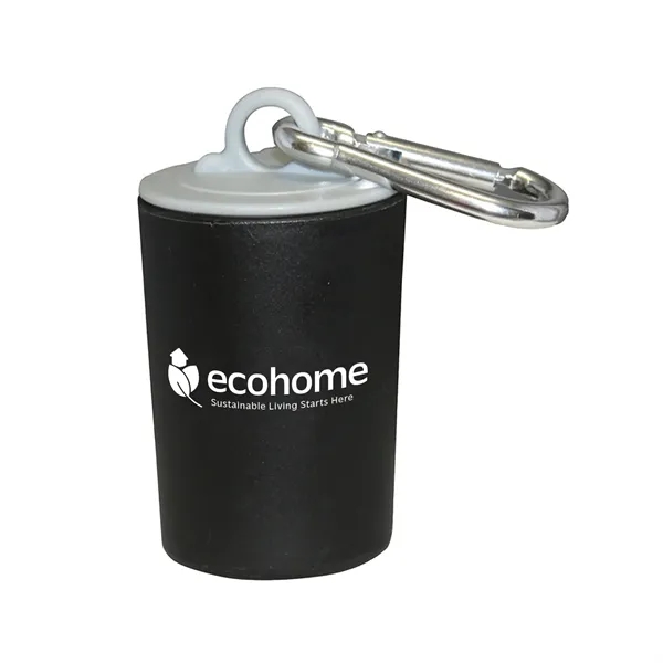 Pet waste bag dispenser with a carabiner attachment and 20 poly... from ASI 54040 Fey Promo