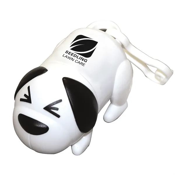 Dog shaped pet waste bag dispenser with 20 poly bags and... from ASI 54040 Fey Promo
