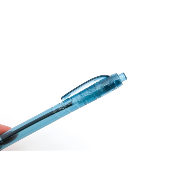 Translucent plastic pen made from recycled water bottles... from ASI 98760 Yafa Line, Inc. / Yafaline