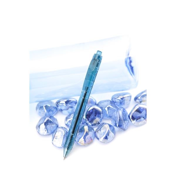 Translucent plastic pen made from recycled water bottles... from ASI 98760 Yafa Line, Inc. / Yafaline