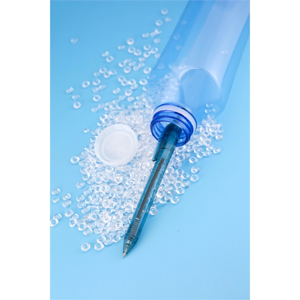 Translucent plastic pen made from recycled water bottles... from ASI 98760 Yafa Line, Inc. / Yafaline