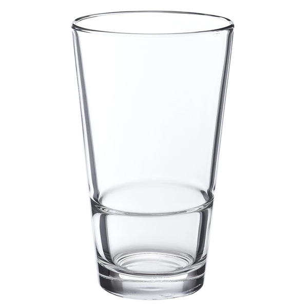 16 oz. stackable pint glasses with clear thick wall.... from ASI 39552 BEL Promo