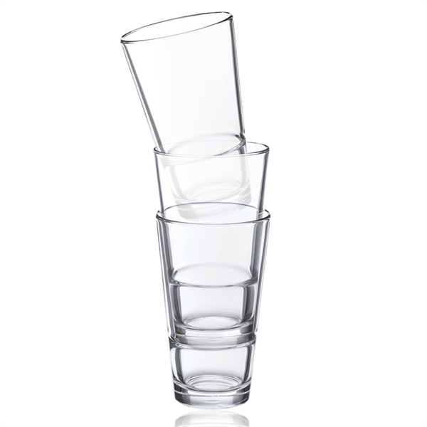 16 oz. stackable pint glasses with clear thick wall.... from ASI 39552 BEL Promo