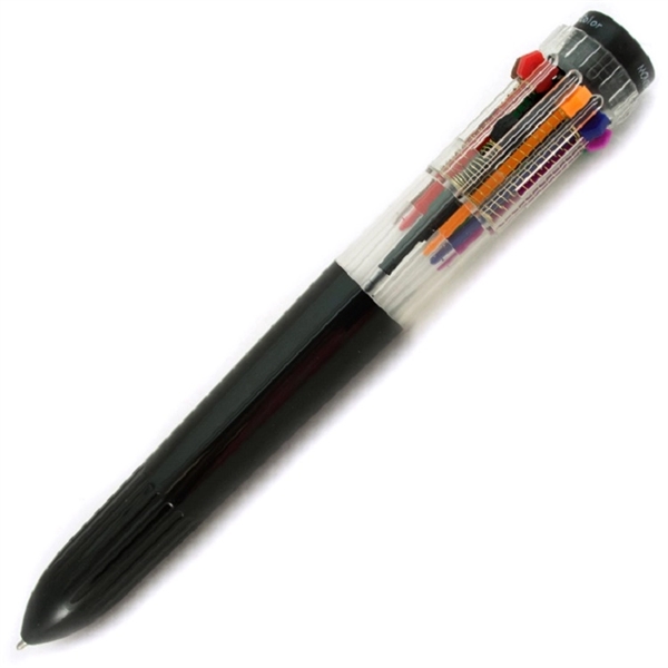 Multi-colored ballpoint pen with 10 different ink colors to choose from... from ASI 98760 Yafa Line, Inc. / Yafa® MonteVerde® Yafaline