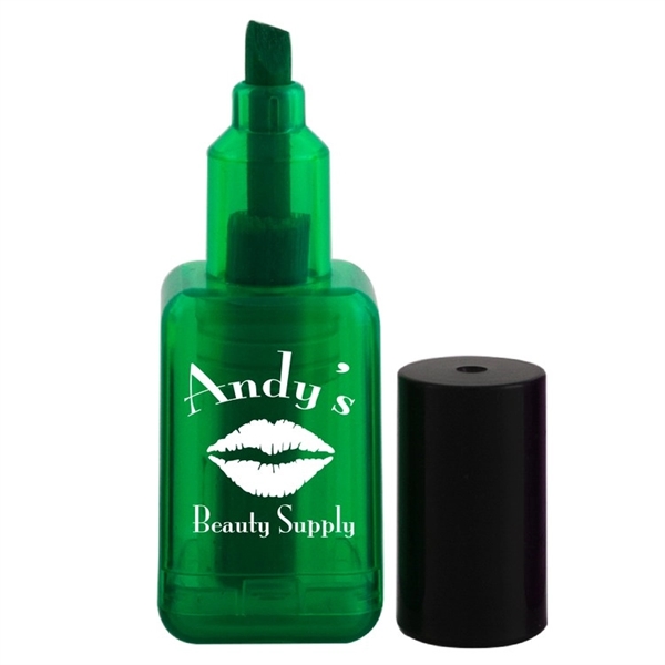 Nail polish-shaped highlighter; available in four colors... from ASI 98760 Yafa Line, Inc. / Yafaline