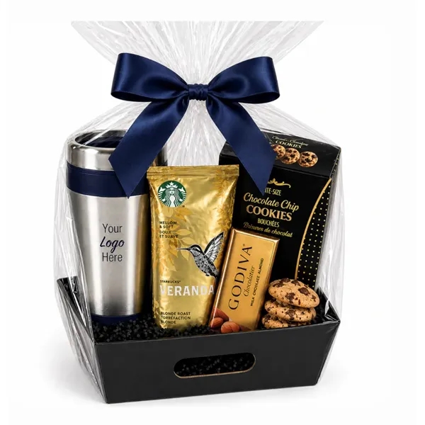 Godiva, Coffee, Cookie and Tumbler Gift Basket... from ASI 89971 Stuff A Mug