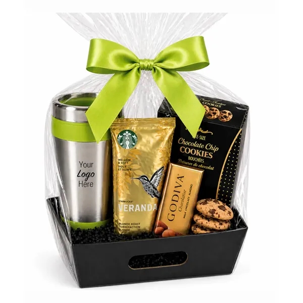 Godiva, Coffee, Cookie and Tumbler Gift Basket... from ASI 89971 Stuff A Mug