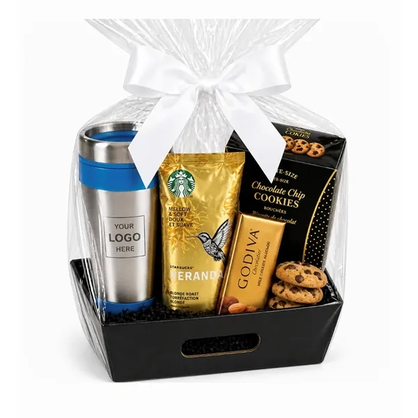 Godiva, Coffee, Cookie and Tumbler Gift Basket... from ASI 89971 Stuff A Mug