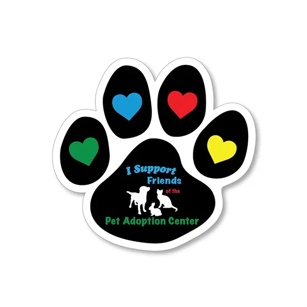 Display your love for pets with our 5"x5" Paw Shape Decal,... from ASI 54040 Fey Promo