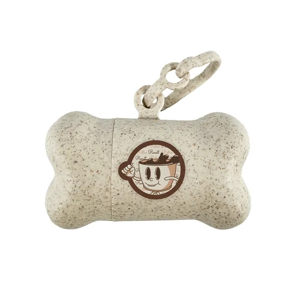 Eco-Friendly Bone Shaped Pet Bag Dispenser with 15 compostable bags. Made... from ASI 54040 Fey Promo