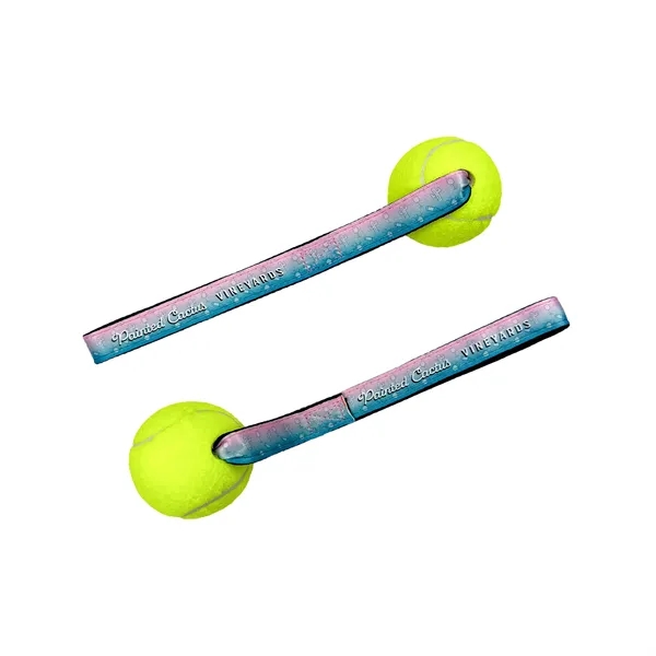 Sublimated tennis ball toss toy-durable, vibrant, and perfect for fun, interactive... from ASI 54040 Fey Promo