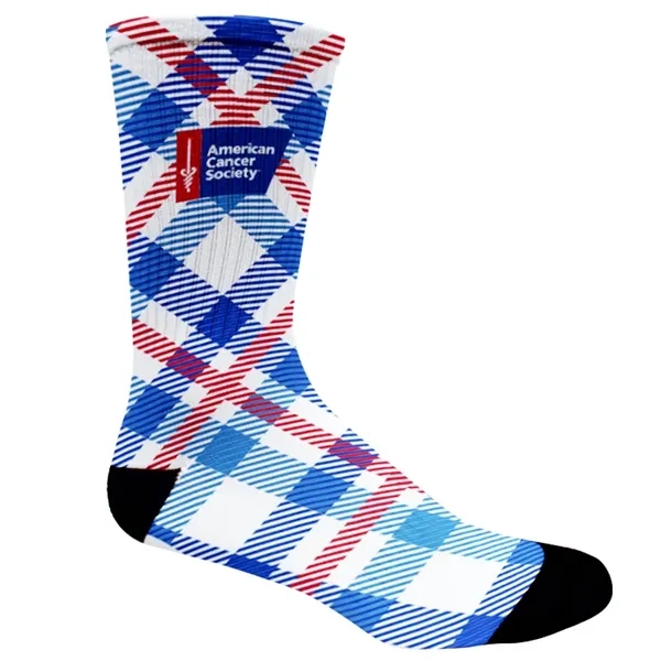 Fully sublimated socks, made in the usa, 5-10 day lead time,... from ASI 67557 LimeLight Ent