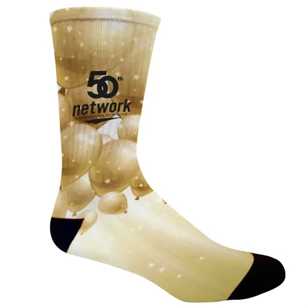 Fully sublimated socks, made in the usa, 5-10 day lead time,... from ASI 67557 LimeLight Ent