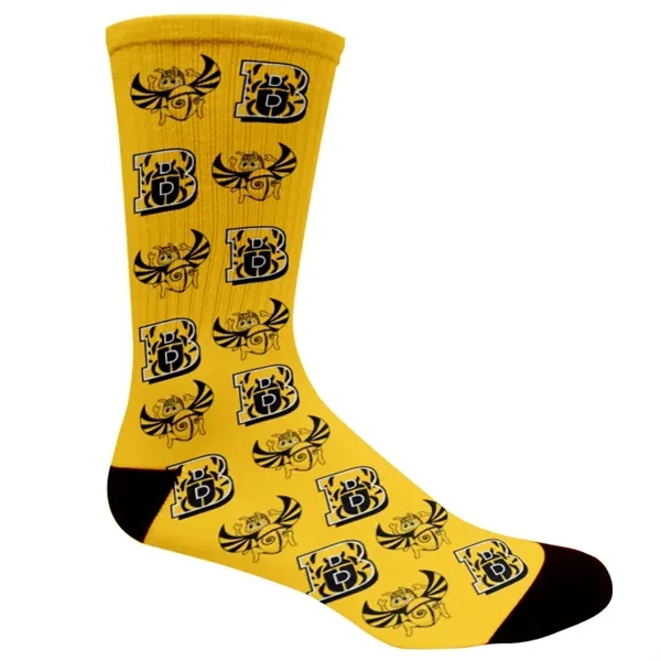 Fully sublimated socks, made in the usa, 5-10 day lead time,... from ASI 67557 LimeLight Ent