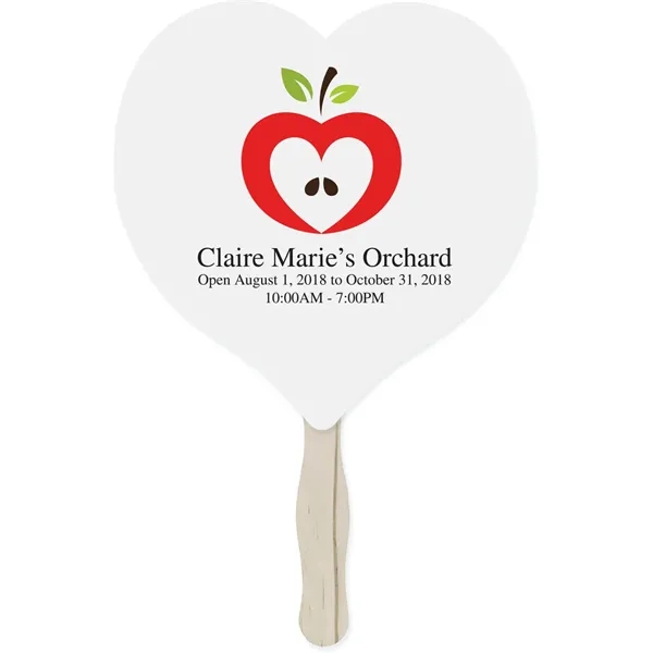 Two-sided sandwich hand fan measuring 8" W x 8" H available... from ASI 54100 Fields Manufacturing Inc / TargetLine®