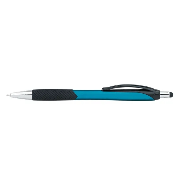 Metallic Pattern Grip Stylus Pen... from ASI 40480 Koozie Group / Norwood
