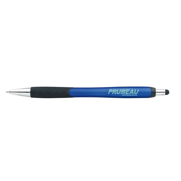 Metallic Pattern Grip Stylus Pen... from ASI 40480 Koozie Group / Norwood