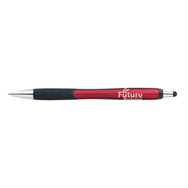 Metallic Pattern Grip Stylus Pen... from ASI 40480 Koozie Group / Norwood