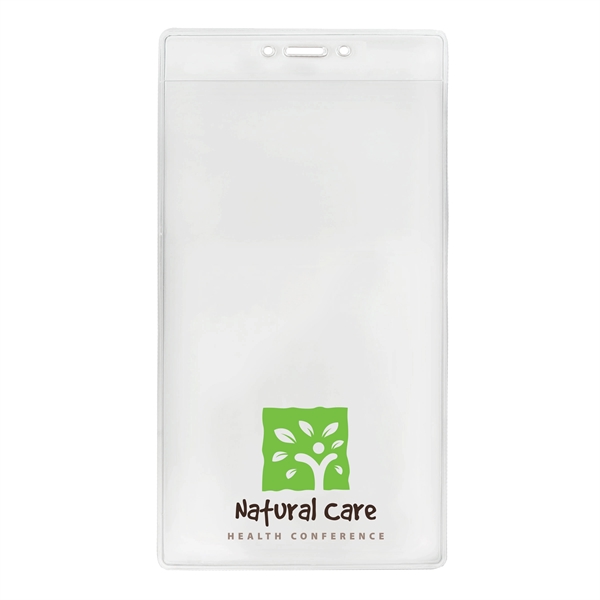 Event-size vinyl badge holders feature one large vertical pocket - perfect... from ASI 79898 Promovision / PROMOVISION