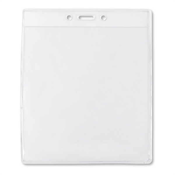 Event-size vinyl badge holders feature one large vertical pocket - perfect... from ASI 79898 Promovision / PROMOVISION